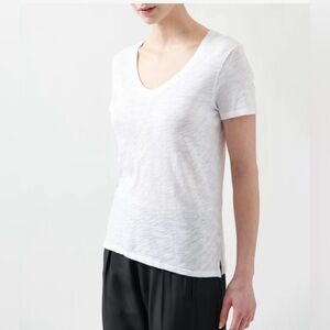 ATM Adam Thomas Melillo Slub Jersey Schoolboy V-Neck Tee XS EUC